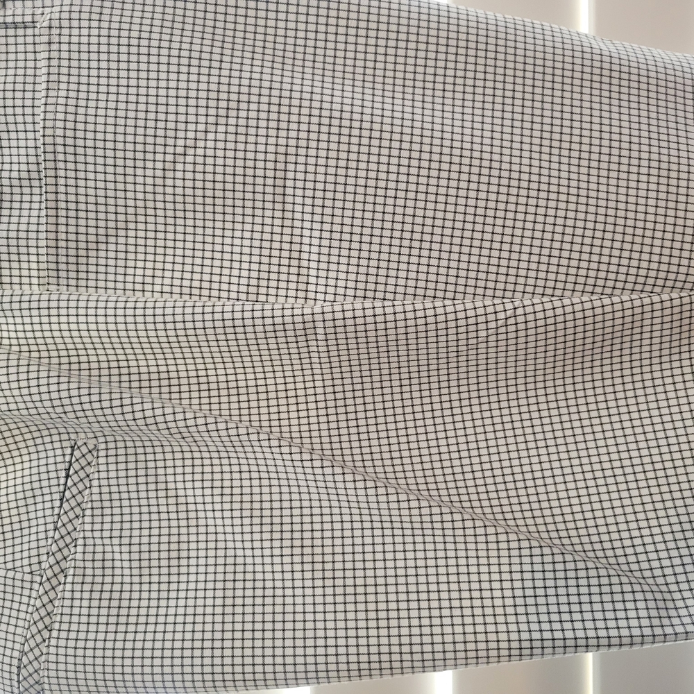 Elegant Black and White Grid Pants